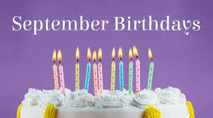 Happy birthday all born in September